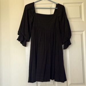 Black babydoll dress